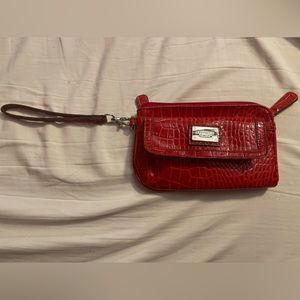 Liz Claiborne red wristlet
